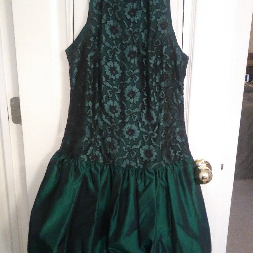 Vintage 80s halter bubble dress